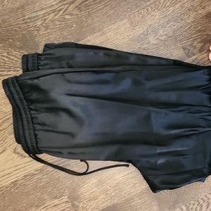 Express Black Satin Jogger